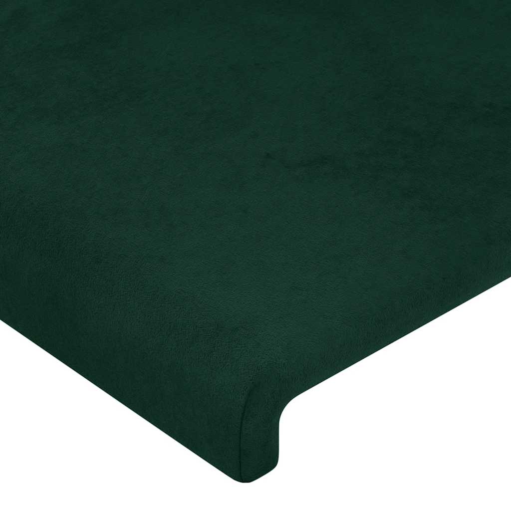 Tête de lit Vert foncé 160x5x118/128 cm Velours - XIOS
