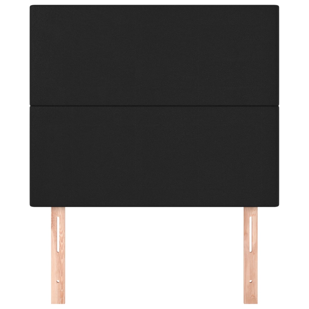 Têtes de lit 2 pcs Noir 90x5x78/88 cm Similicuir - XIOS
