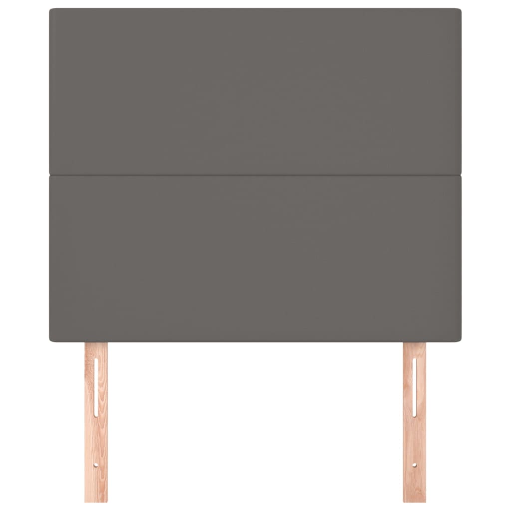 Têtes de lit 2 pcs Gris 90x5x78/88 cm Similicuir - XIOS