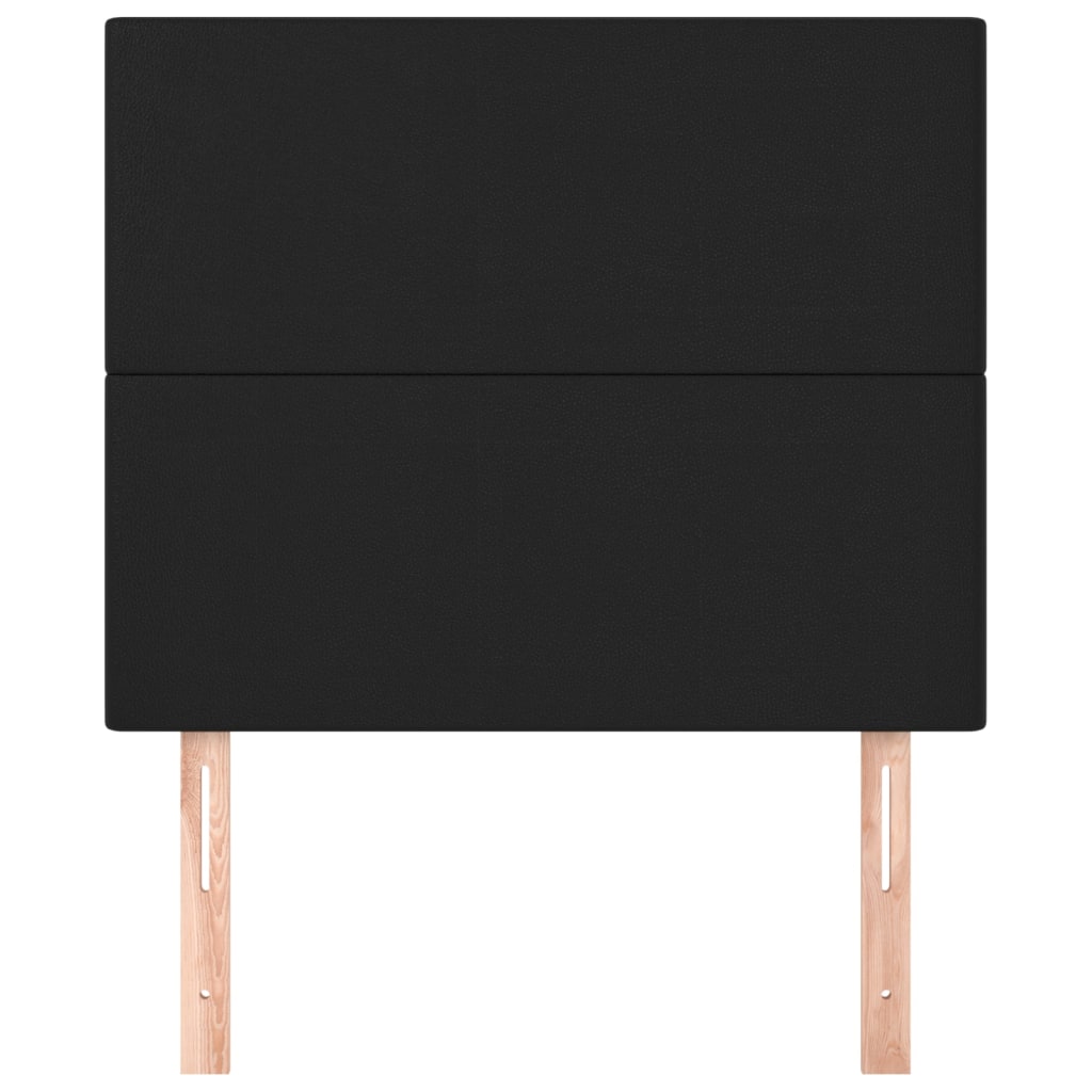 Têtes de lit 2 pcs Noir 100x5x78/88 cm Similicuir - XIOS