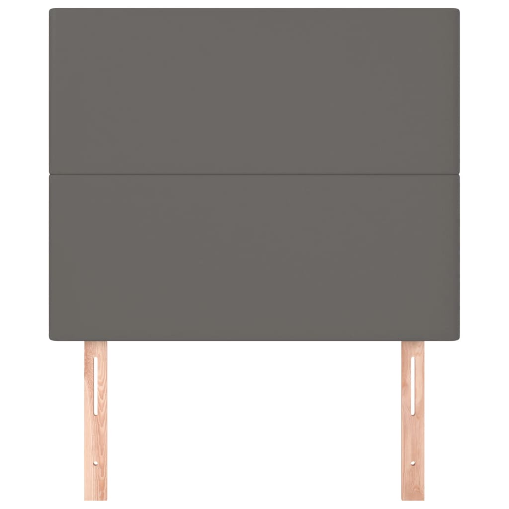 Têtes de lit 2 pcs Gris 100x5x78/88 cm Similicuir - XIOS