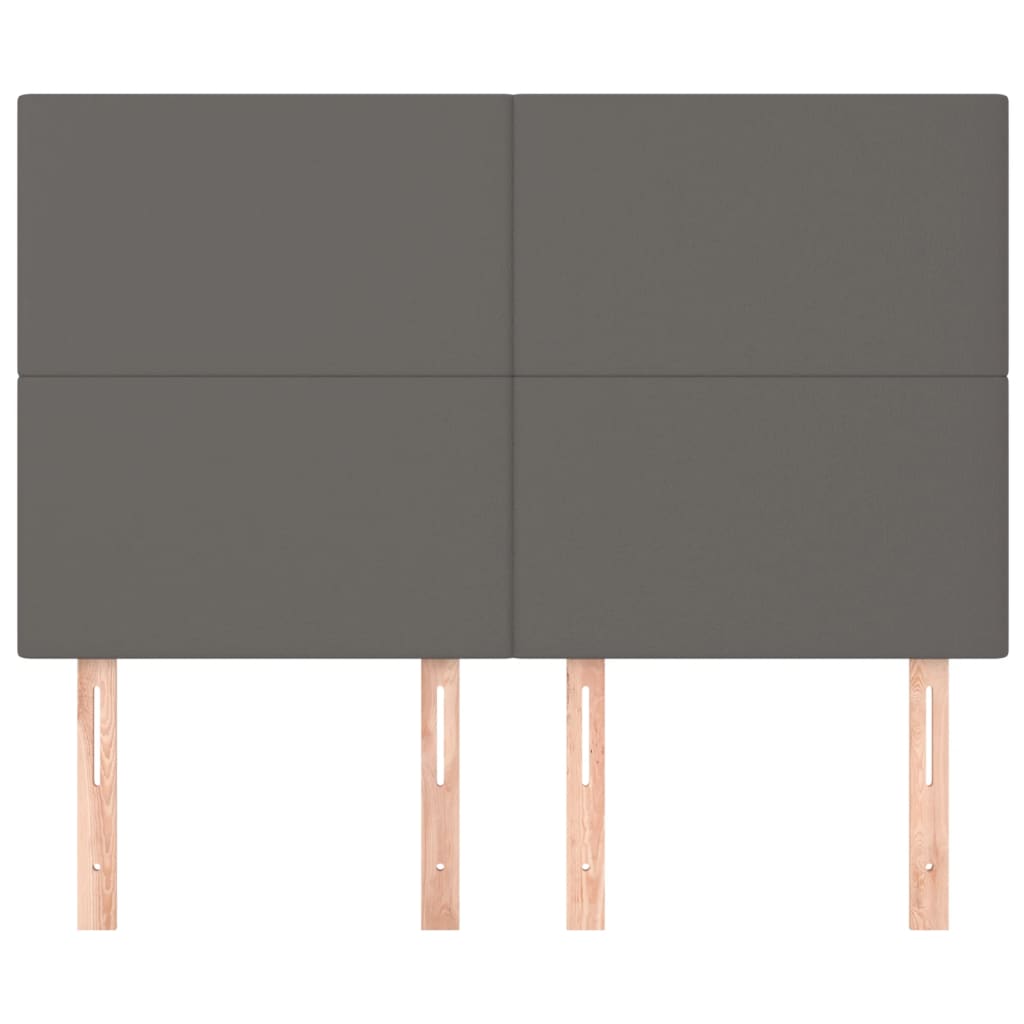 Têtes de lit 4 pcs Gris 72x5x78/88 cm Similicuir - XIOS