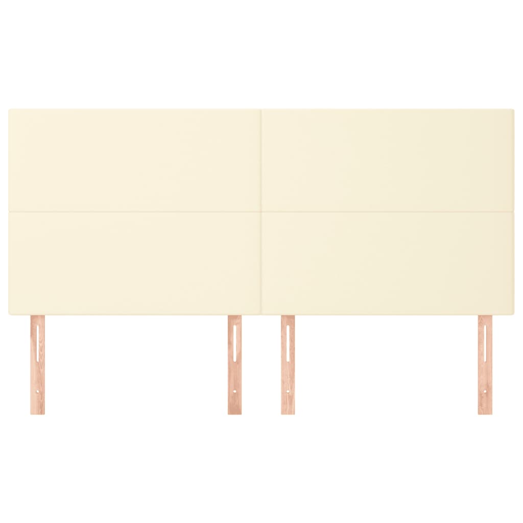 Têtes de lit 4 pcs Crème 80x5x78/88 cm Similicuir - XIOS