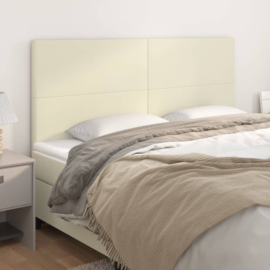 Têtes de lit 4 pcs Crème 100x5x78/88 cm Similicuir - XIOS