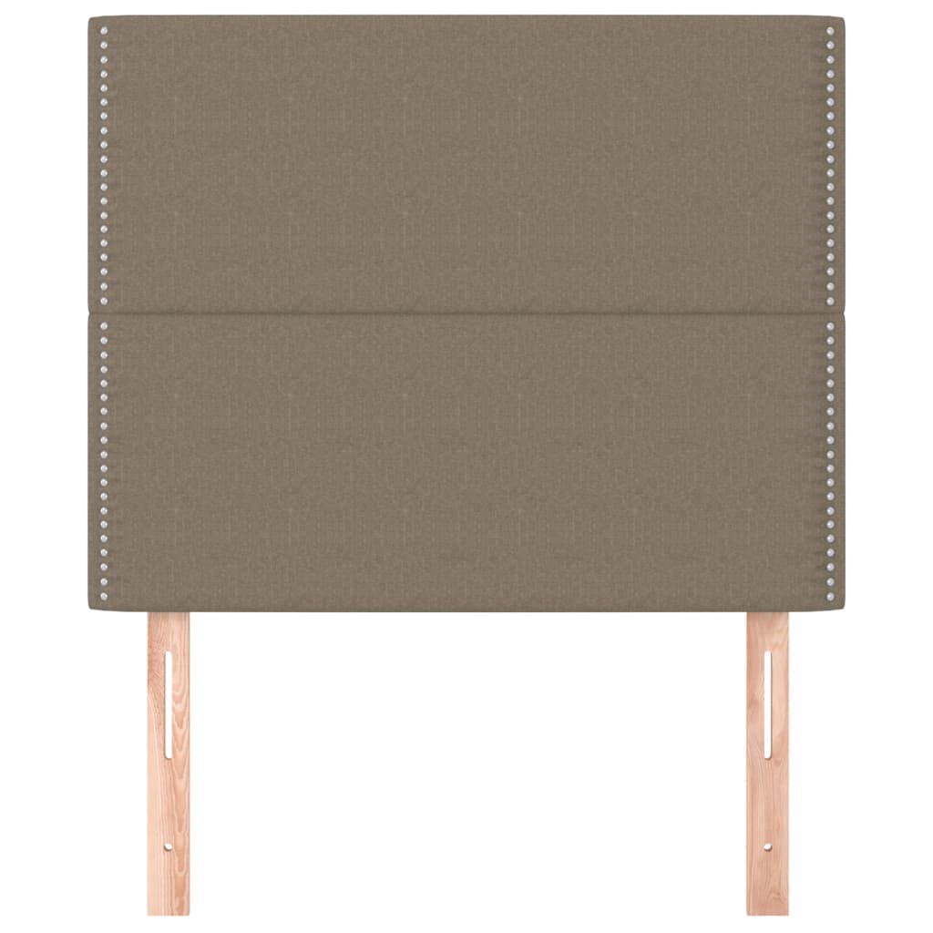 Têtes de lit 2 pcs Taupe 100x5x78/88 cm Tissu - XIOS