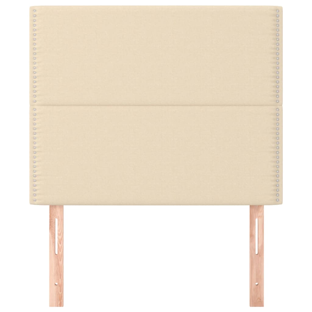 Têtes de lit 2 pcs Crème 100x5x78/88 cm Tissu - XIOS