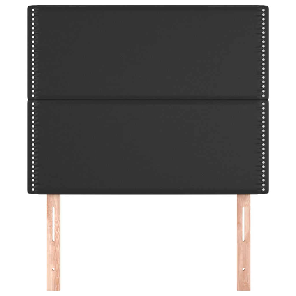 Têtes de lit 2 pcs Noir 80x5x78/88 cm Similicuir - XIOS