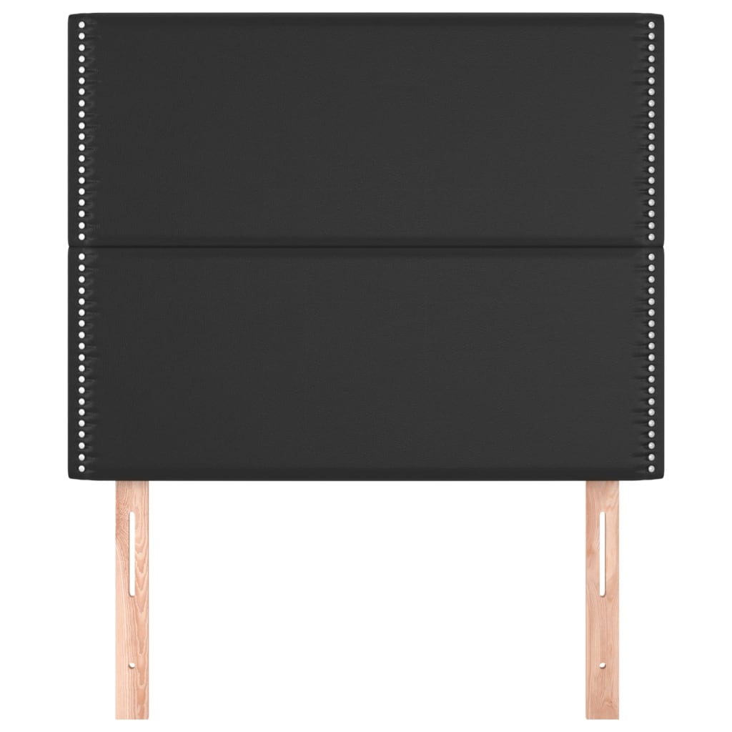 Têtes de lit 2 pcs Noir 90x5x78/88 cm Similicuir - XIOS