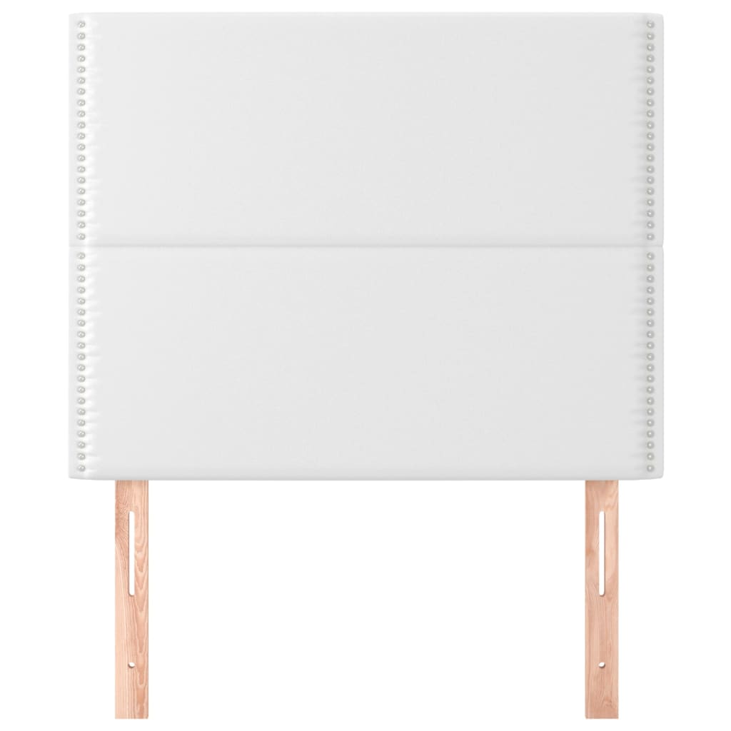 Têtes de lit 2 pcs Blanc 100x5x78/88 cm Similicuir - XIOS