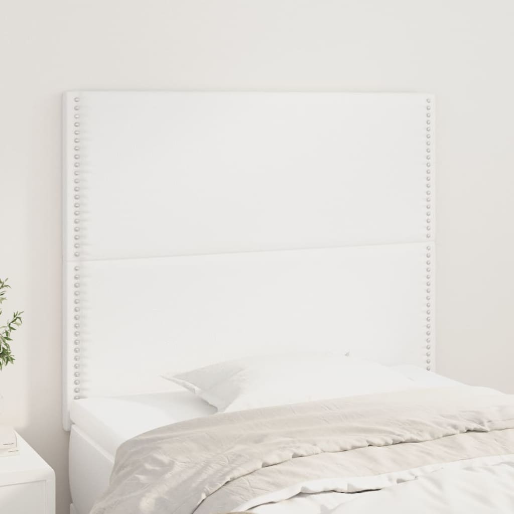Têtes de lit 2 pcs Blanc 100x5x78/88 cm Similicuir - XIOS