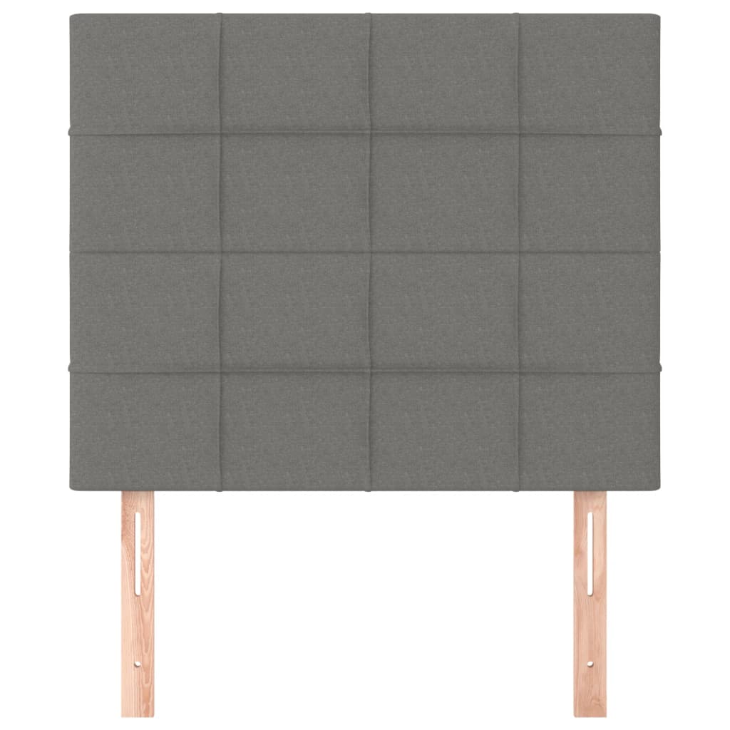 Têtes de lit 2 pcs Gris foncé 80x5x78/88 cm Tissu - XIOS
