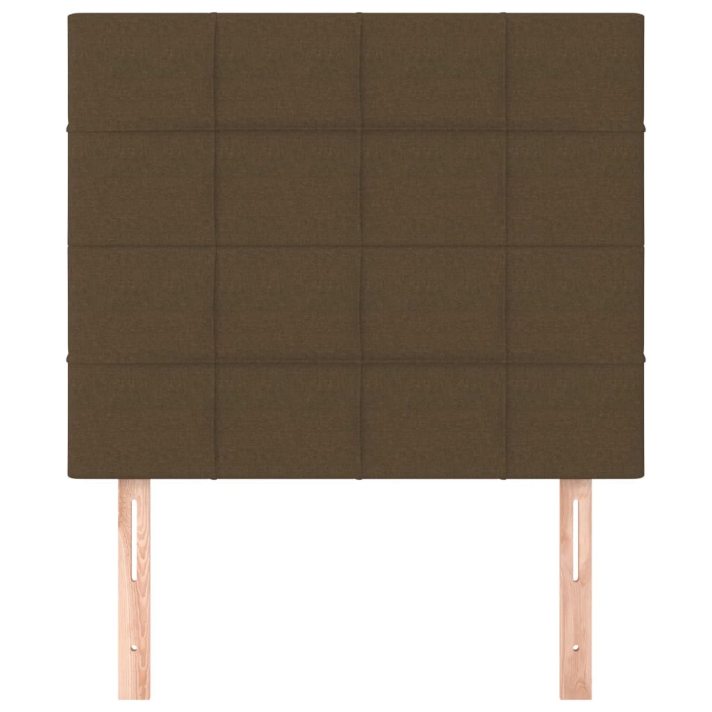 Têtes de lit 2 pcs Marron Foncé 80x5x78/88 cm Tissu - XIOS
