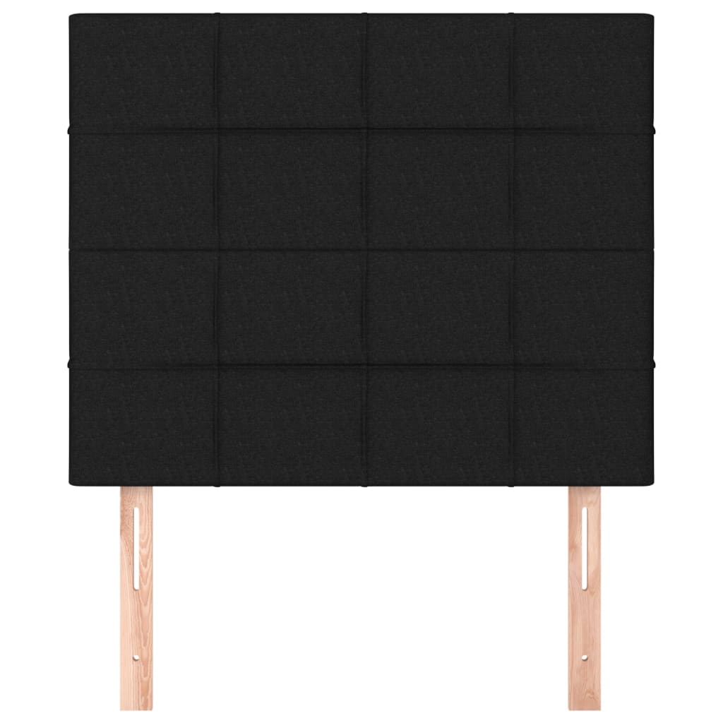 Têtes de lit 2 pcs Noir 100x5x78/88 cm Tissu - XIOS
