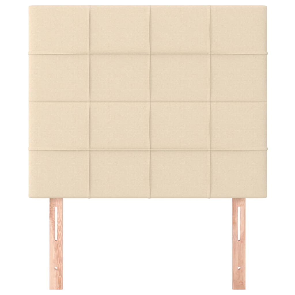 Têtes de lit 2 pcs Crème 100x5x78/88 cm Tissu - XIOS