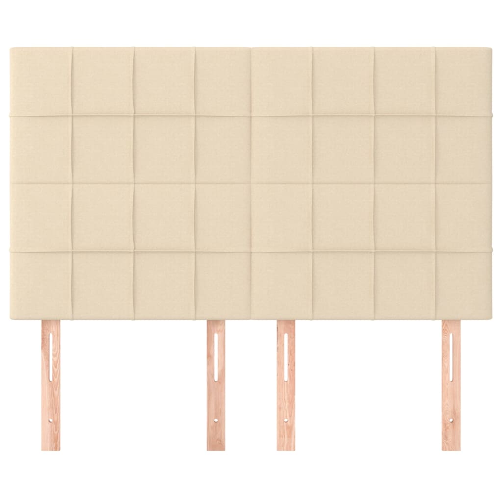 Têtes de lit 4 pcs Crème 72x5x78/88 cm Tissu - XIOS
