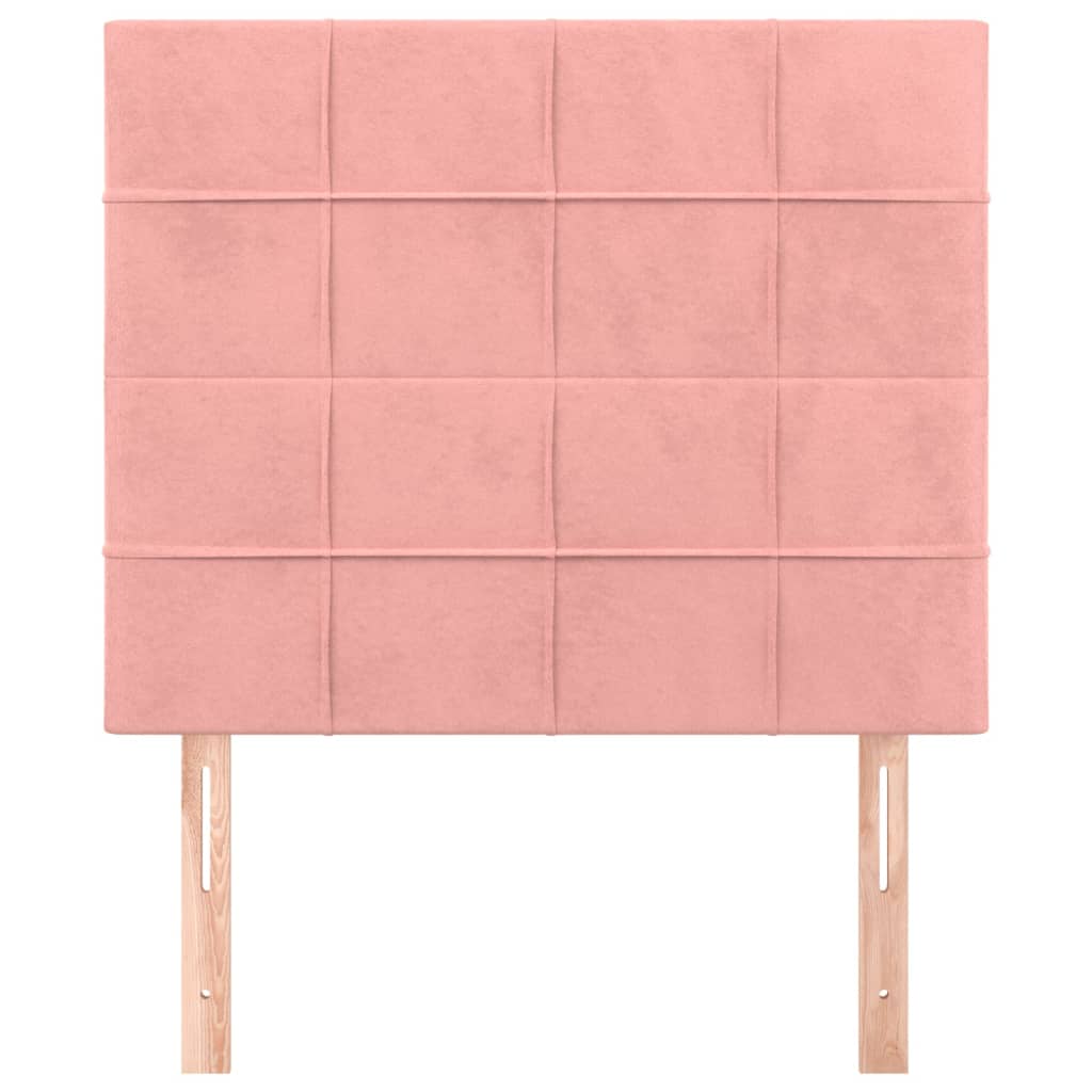 Têtes de lit 2 pcs Rose 80x5x78/88 cm Velours - XIOS