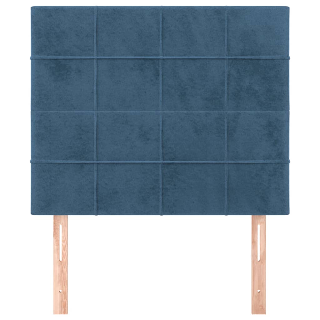 Têtes de lit 2 pcs Bleu foncé 90x5x78/88 cm Velours - XIOS