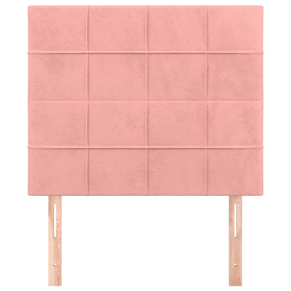 Têtes de lit 2 pcs Rose 90x5x78/88 cm Velours - XIOS