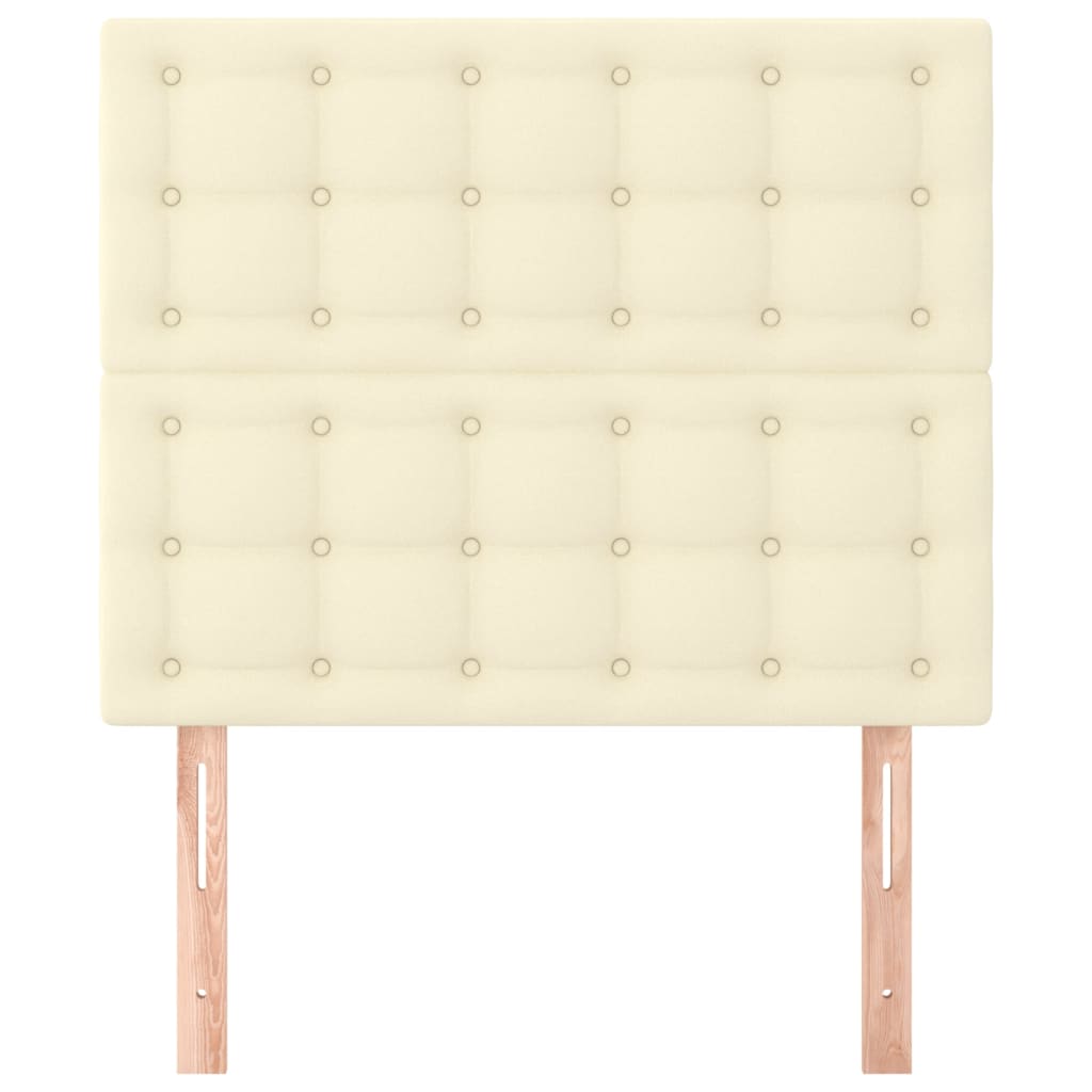 Têtes de lit 2 pcs Crème 80x5x78/88 cm Similicuir - XIOS