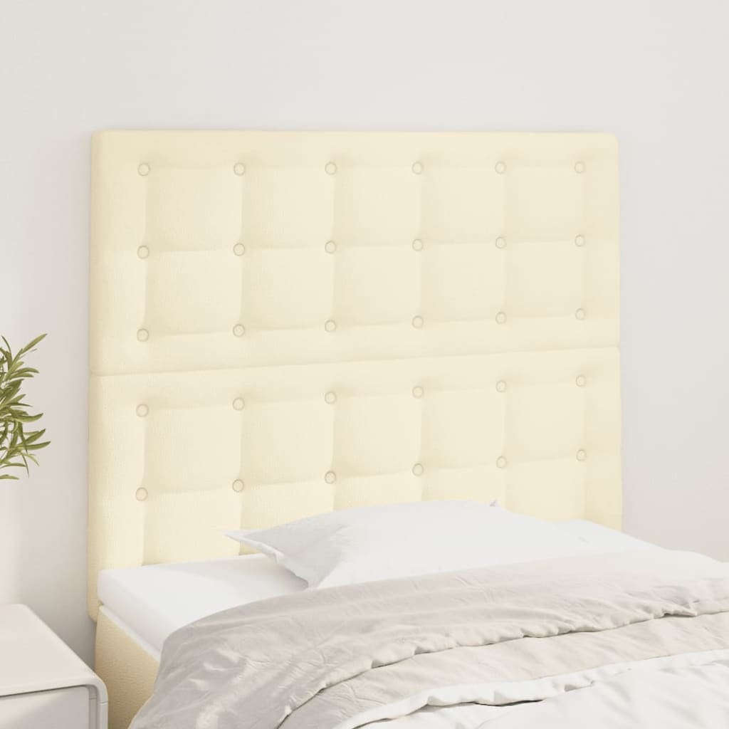 Têtes de lit 2 pcs Crème 80x5x78/88 cm Similicuir - XIOS