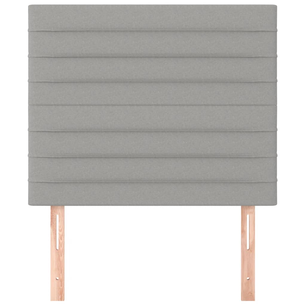 Têtes de lit 2 pcs Gris clair 80x5x78/88 cm Tissu - XIOS