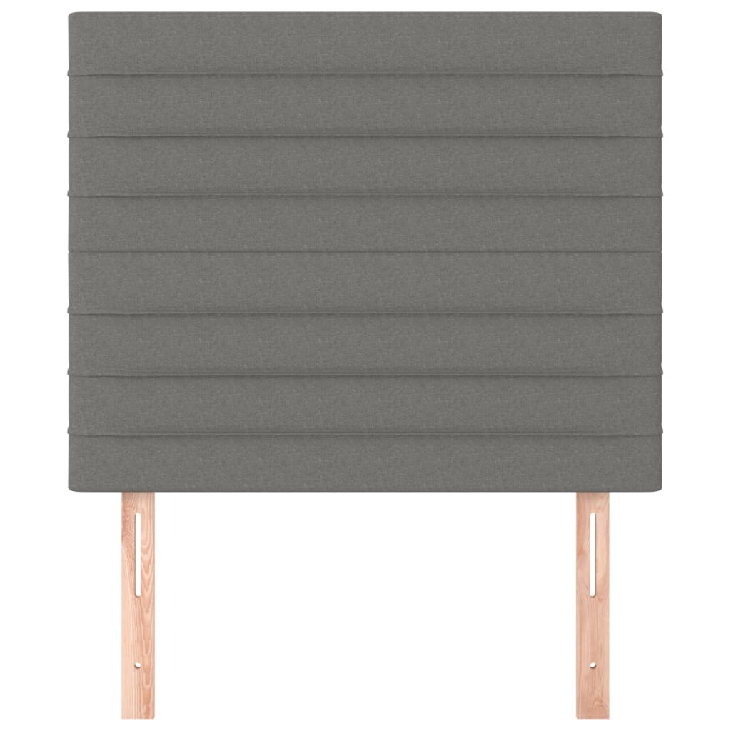 Têtes de lit 2 pcs Gris foncé 90x5x78/88 cm Tissu - XIOS