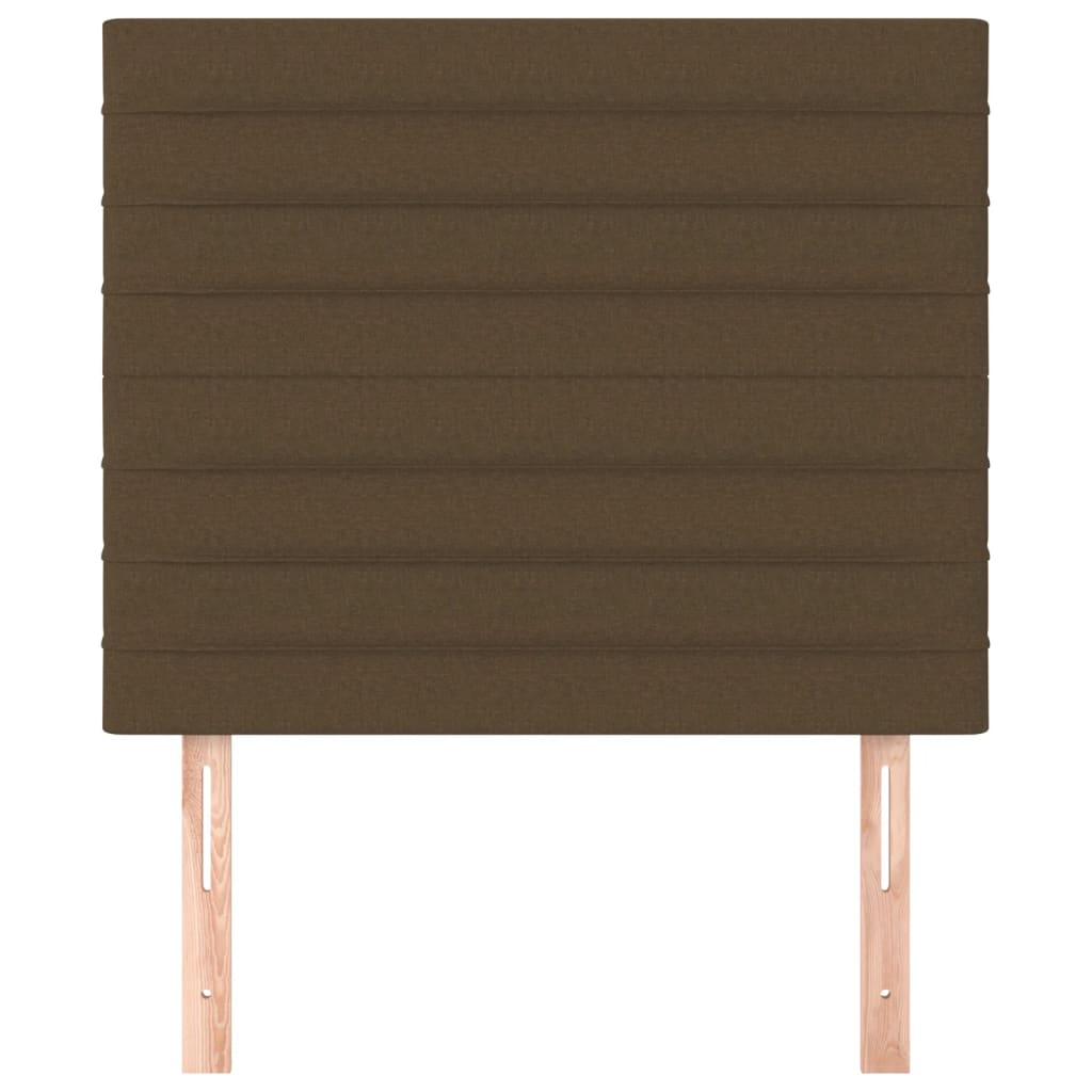 Têtes de lit 2 pcs Marron Foncé 90x5x78/88 cm Tissu - XIOS