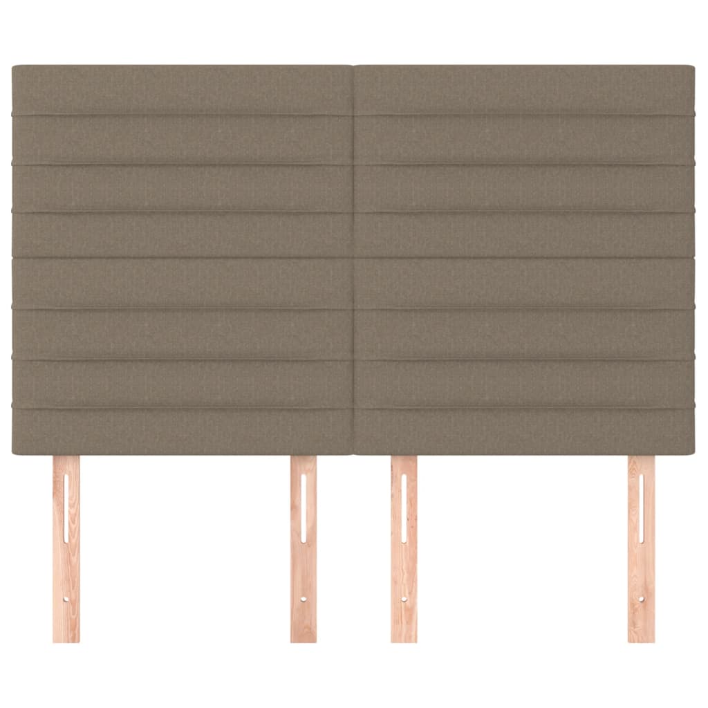 Têtes de lit 4 pcs Taupe 72x5x78/88 cm Tissu - XIOS