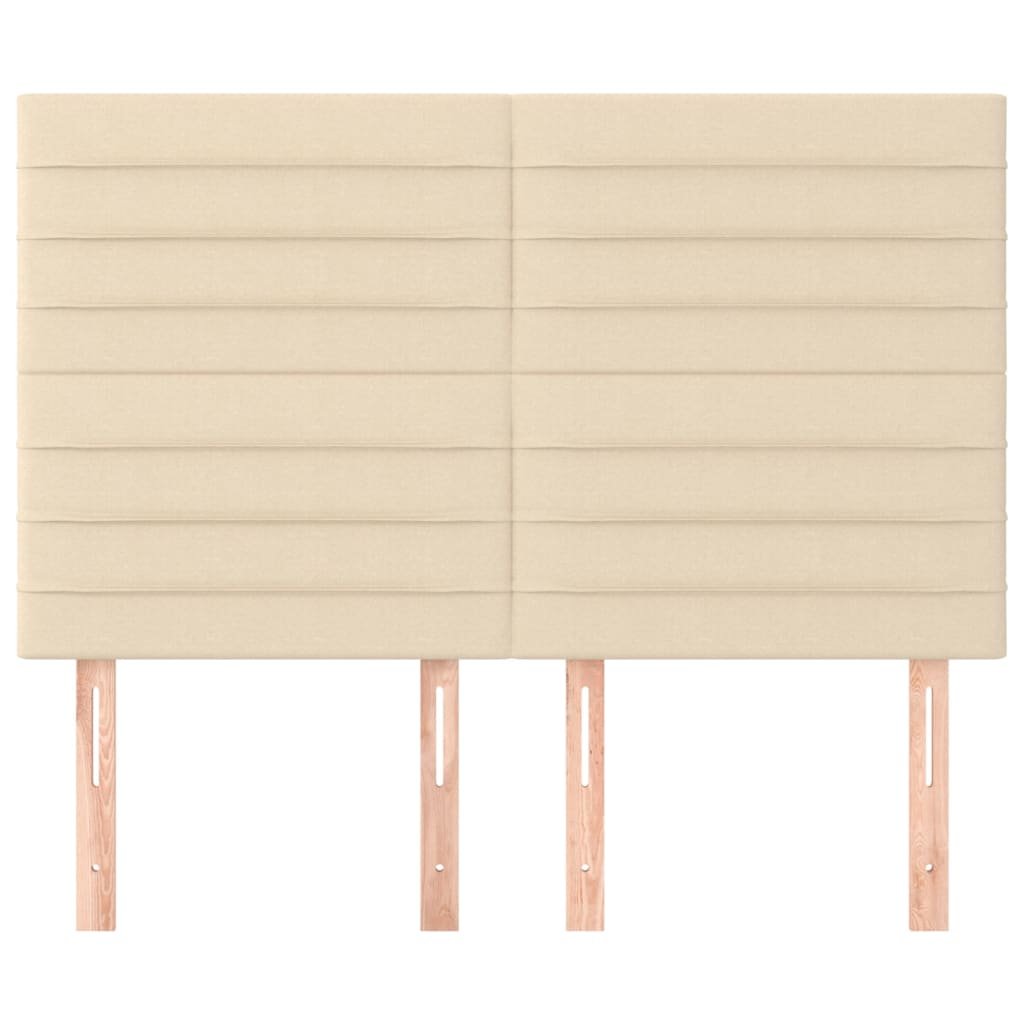 Têtes de lit 4 pcs Crème 72x5x78/88 cm Tissu - XIOS