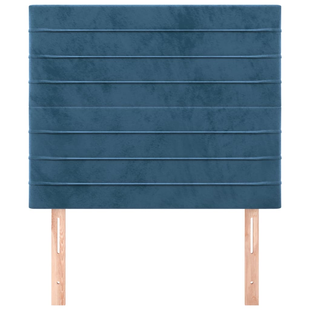 Têtes de lit 2 pcs Bleu foncé 80x5x78/88 cm Velours - XIOS