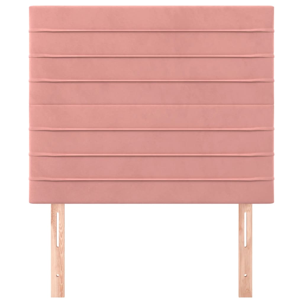 Têtes de lit 2 pcs Rose 80x5x78/88 cm Velours - XIOS