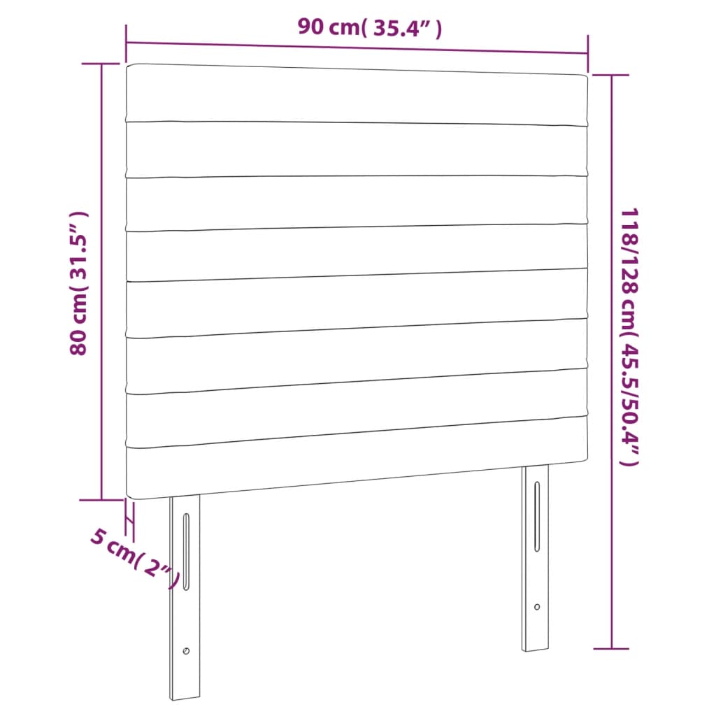 Têtes de lit 2 pcs Vert foncé 90x5x78/88 cm Velours - XIOS