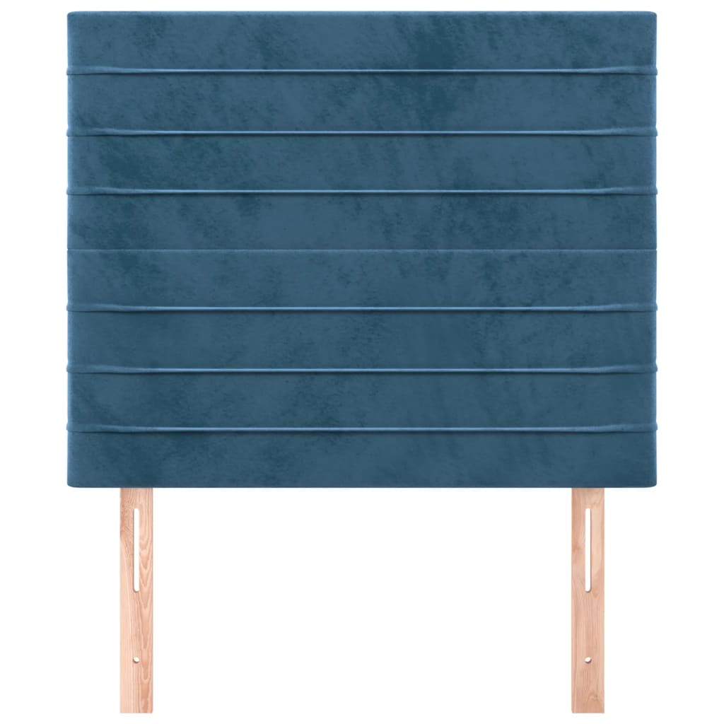 Têtes de lit 2 pcs Bleu foncé 90x5x78/88 cm Velours - XIOS