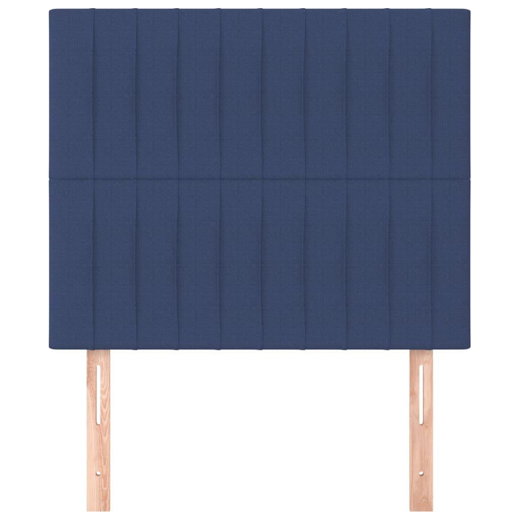 Têtes de lit 2 pcs Bleu 90x5x78/88 cm Tissu - XIOS