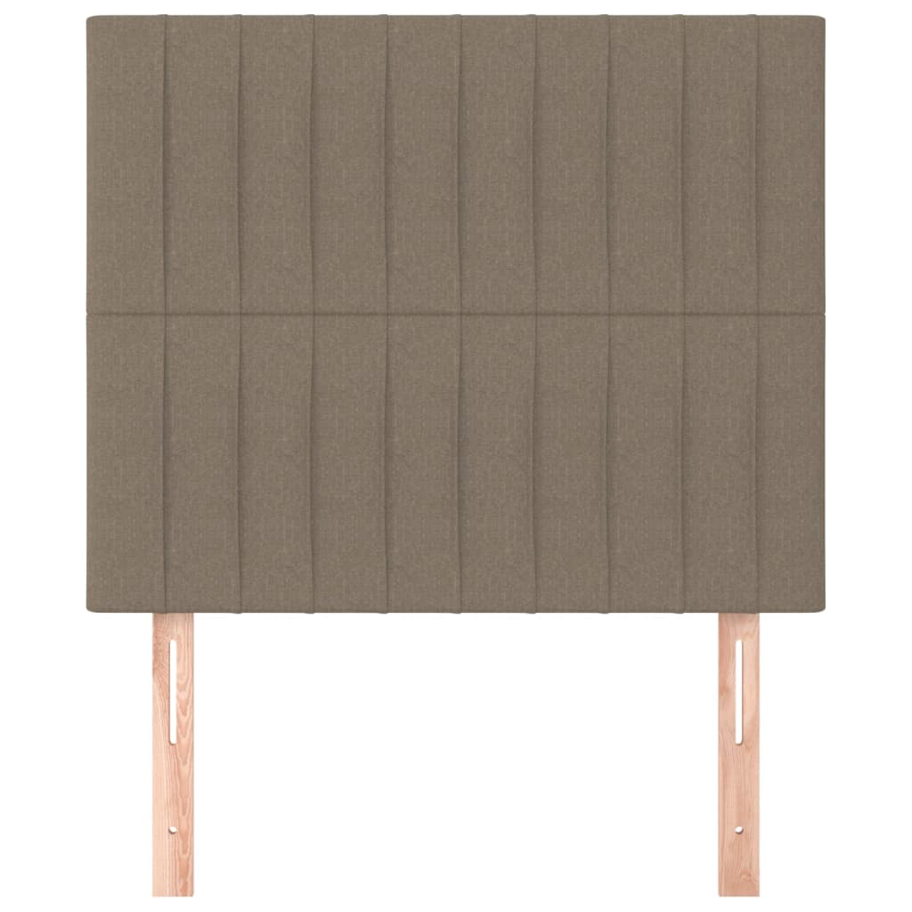Têtes de lit 2 pcs Taupe 100x5x78/88 cm Tissu - XIOS