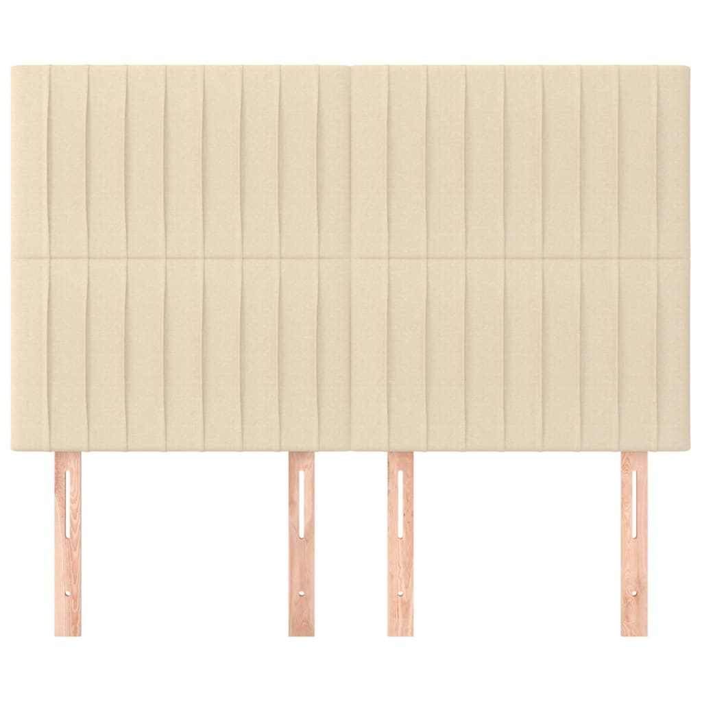 Têtes de lit 4 pcs Crème 72x5x78/88 cm Tissu - XIOS