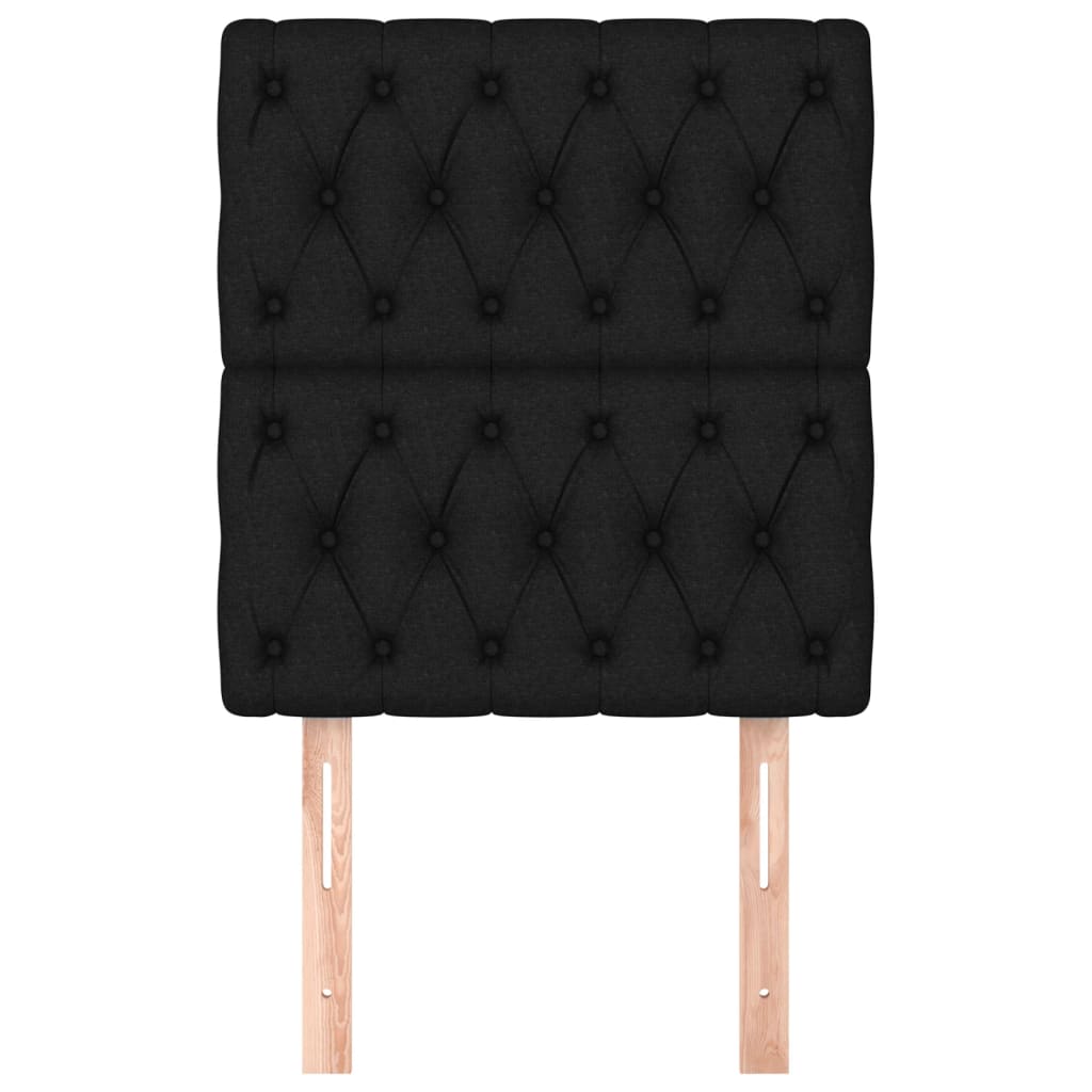 Têtes de lit 2 pcs Noir 80x7x78/88 cm Tissu - XIOS