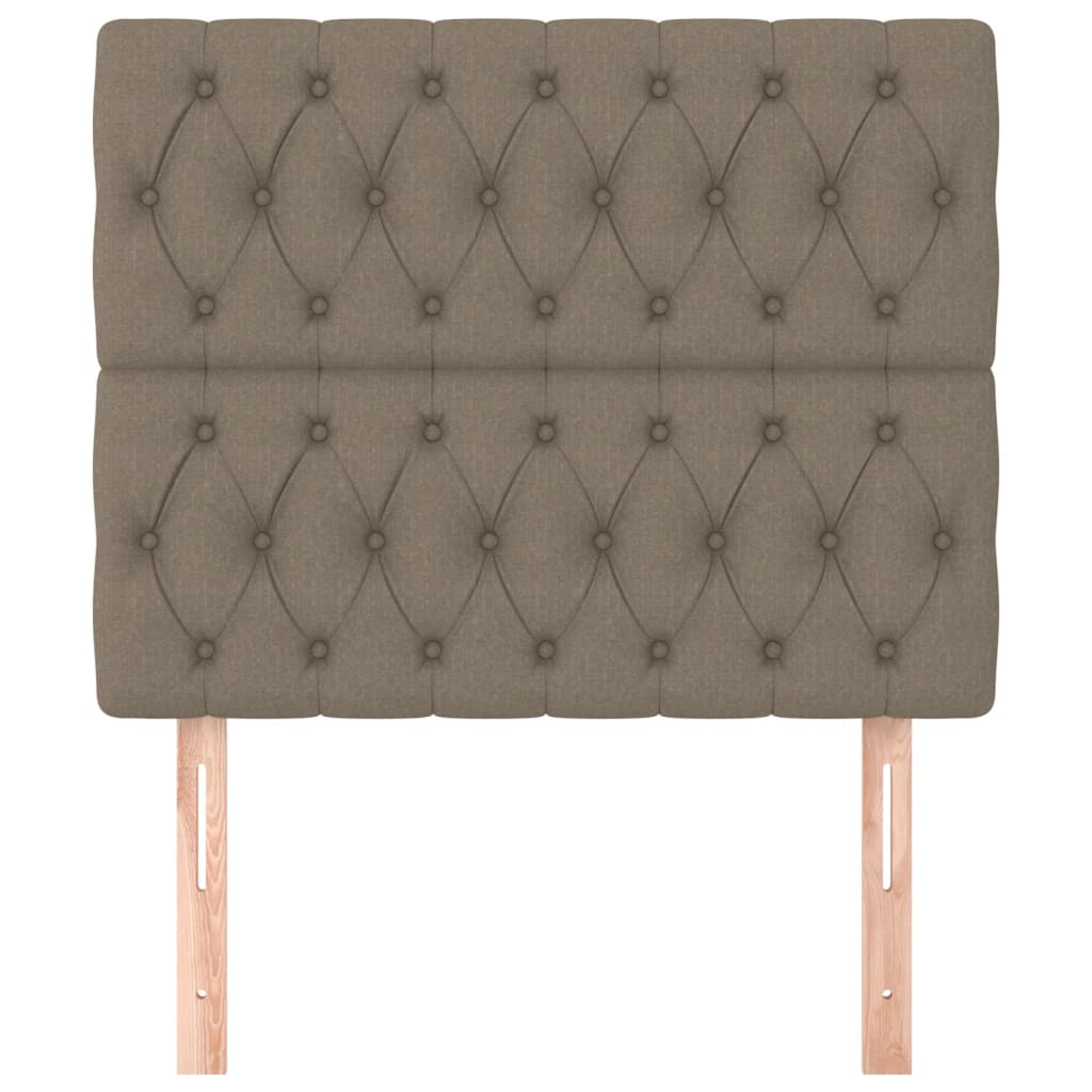 Tête de lit Taupe 90x7x118/128 cm Tissu - XIOS
