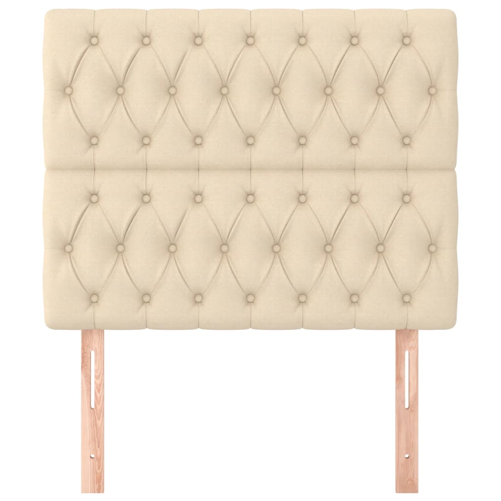 Tête de lit Crème 90x7x118/128 cm Tissu - XIOS