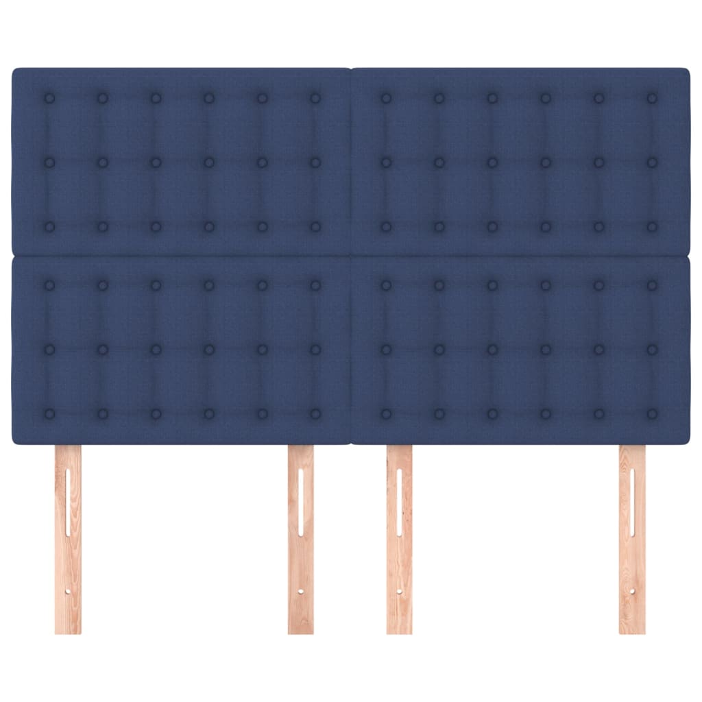 Tête de lit Bleu 144x5x118/128 cm Tissu - XIOS