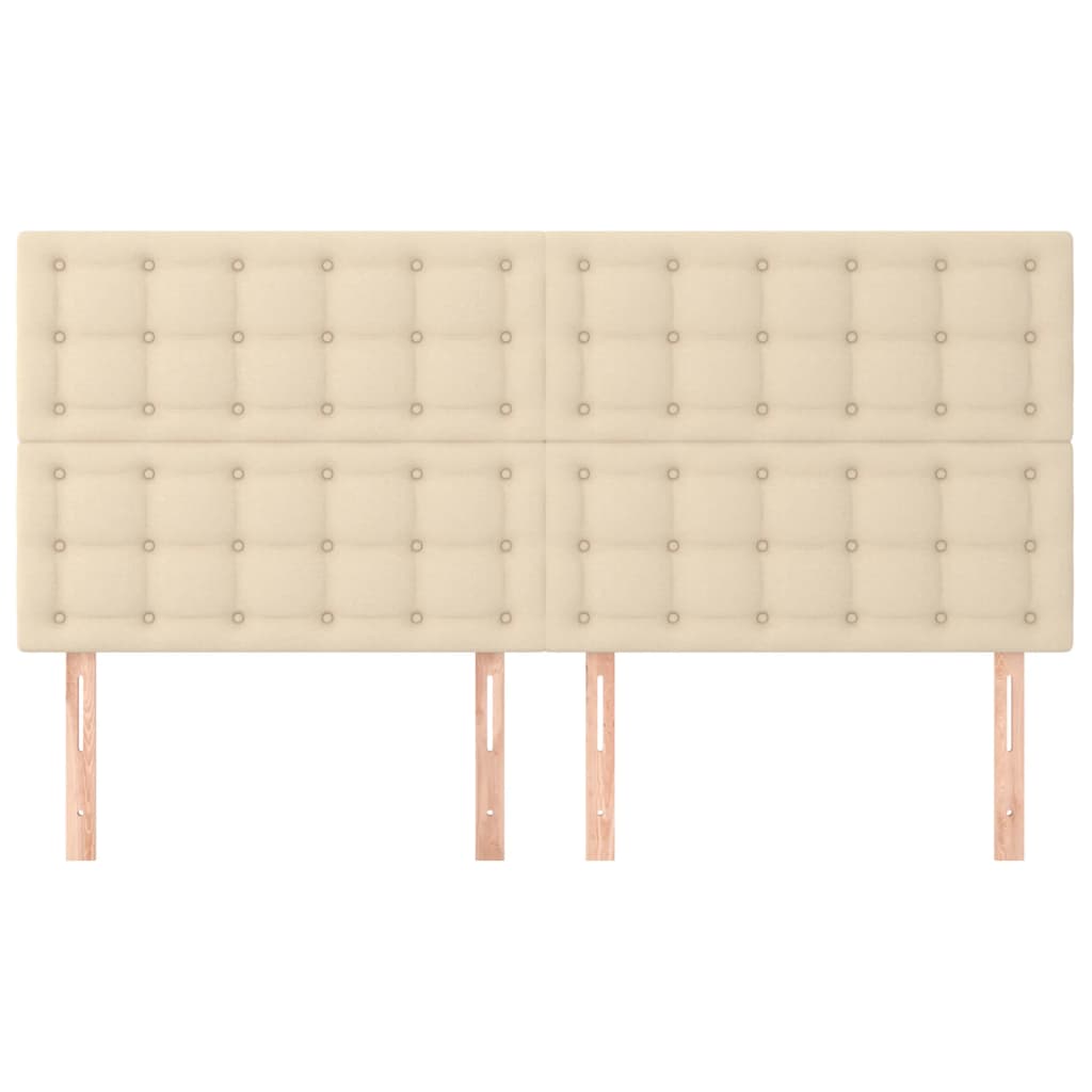 Tête de lit Crème 180x5x118/128 cm Tissu - XIOS