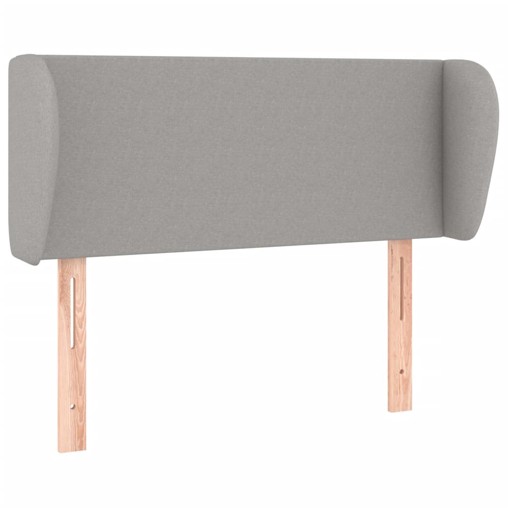 Tête de lit avec oreilles Gris clair 83x23x78/88 cm Tissu - XIOS