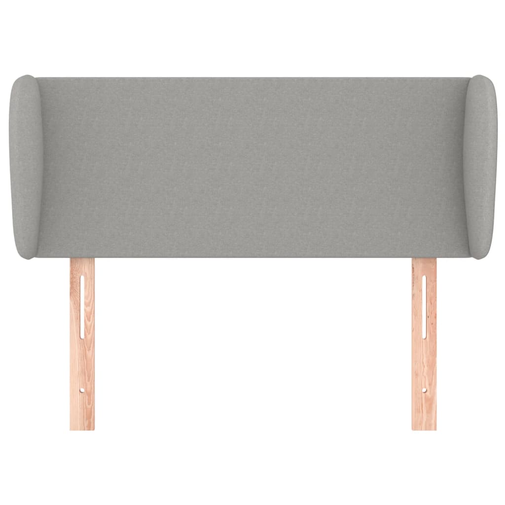 Tête de lit avec oreilles Gris clair 83x23x78/88 cm Tissu - XIOS