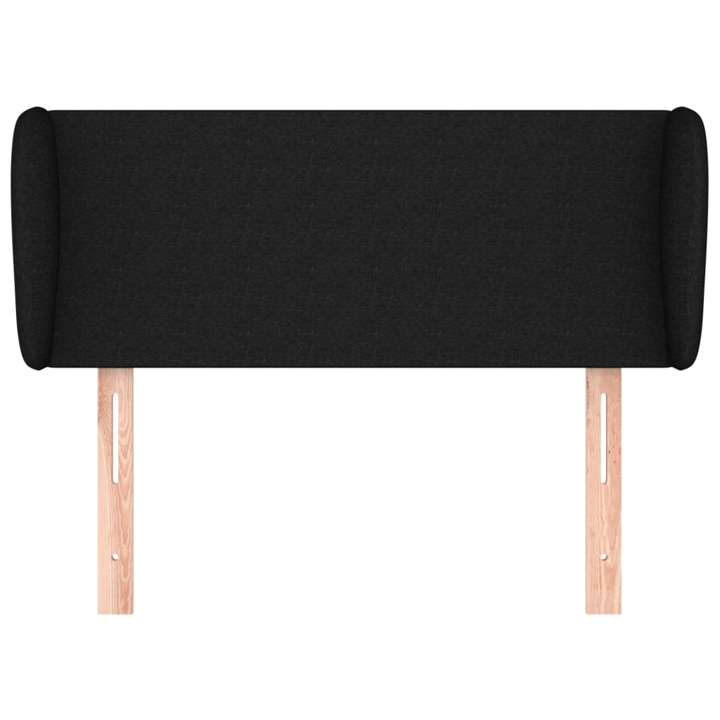 Tête de lit avec oreilles Noir 83x23x78/88 cm Tissu - XIOS