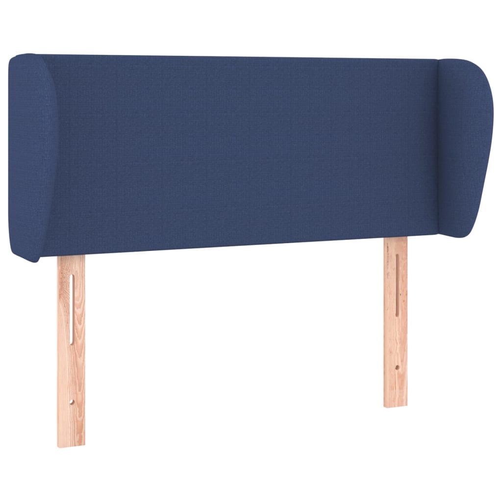 Tête de lit avec oreilles Bleu 93x23x78/88 cm Tissu - XIOS