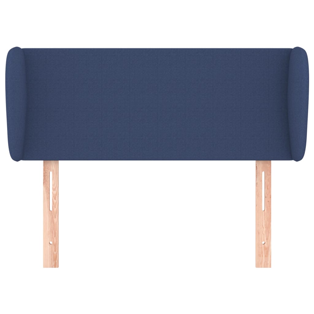 Tête de lit avec oreilles Bleu 93x23x78/88 cm Tissu - XIOS
