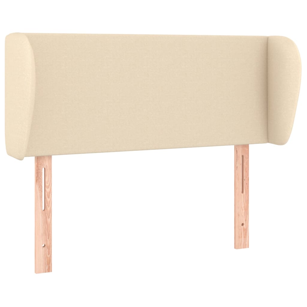 Tête de lit avec oreilles Crème 103x23x78/88 cm Tissu - XIOS