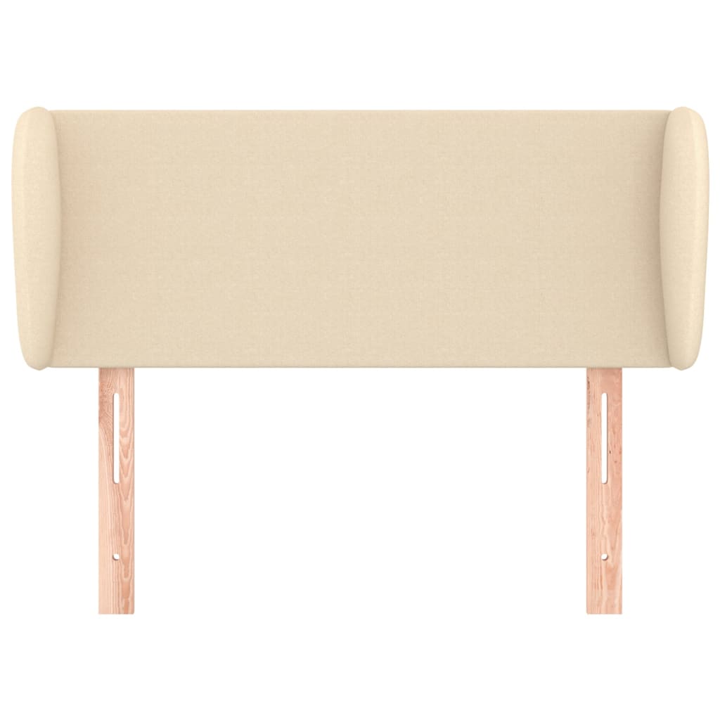 Tête de lit avec oreilles Crème 103x23x78/88 cm Tissu - XIOS