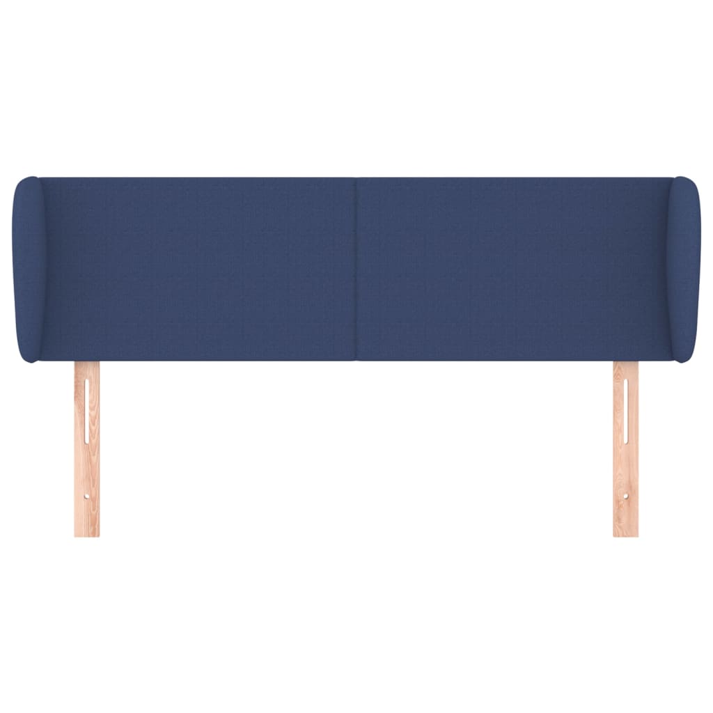 Tête de lit avec oreilles Bleu 147x23x78/88 cm Tissu - XIOS