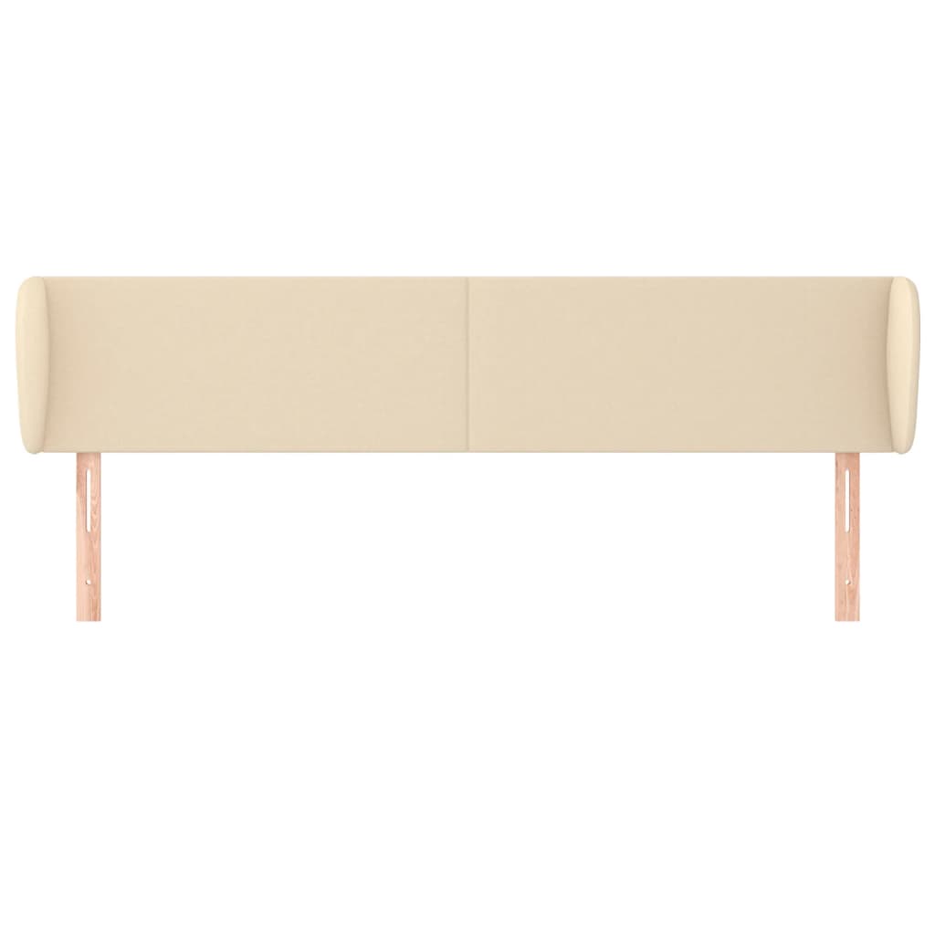 Tête de lit avec oreilles Crème 163x23x78/88 cm Tissu - XIOS